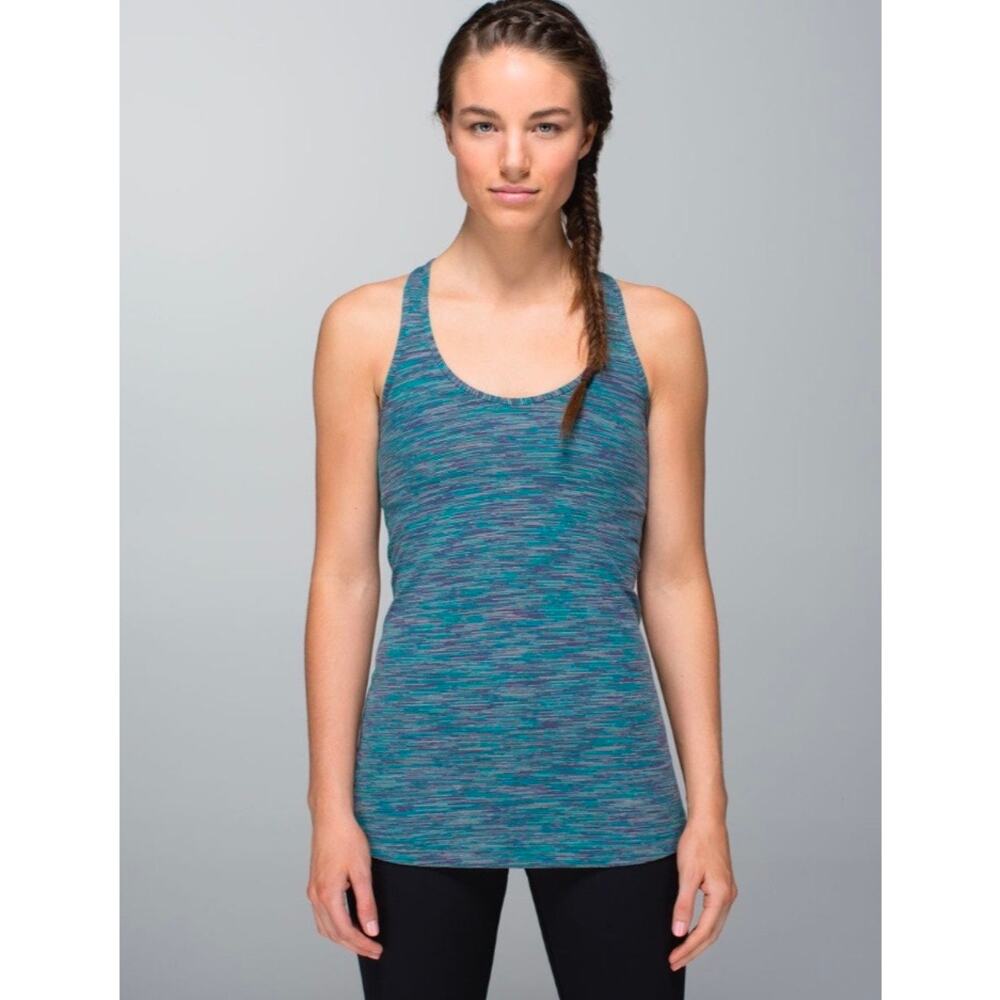 Lululemon | Cool Racerback Tank Wee Are From Space | Blue Tropics | S (Size 6?)